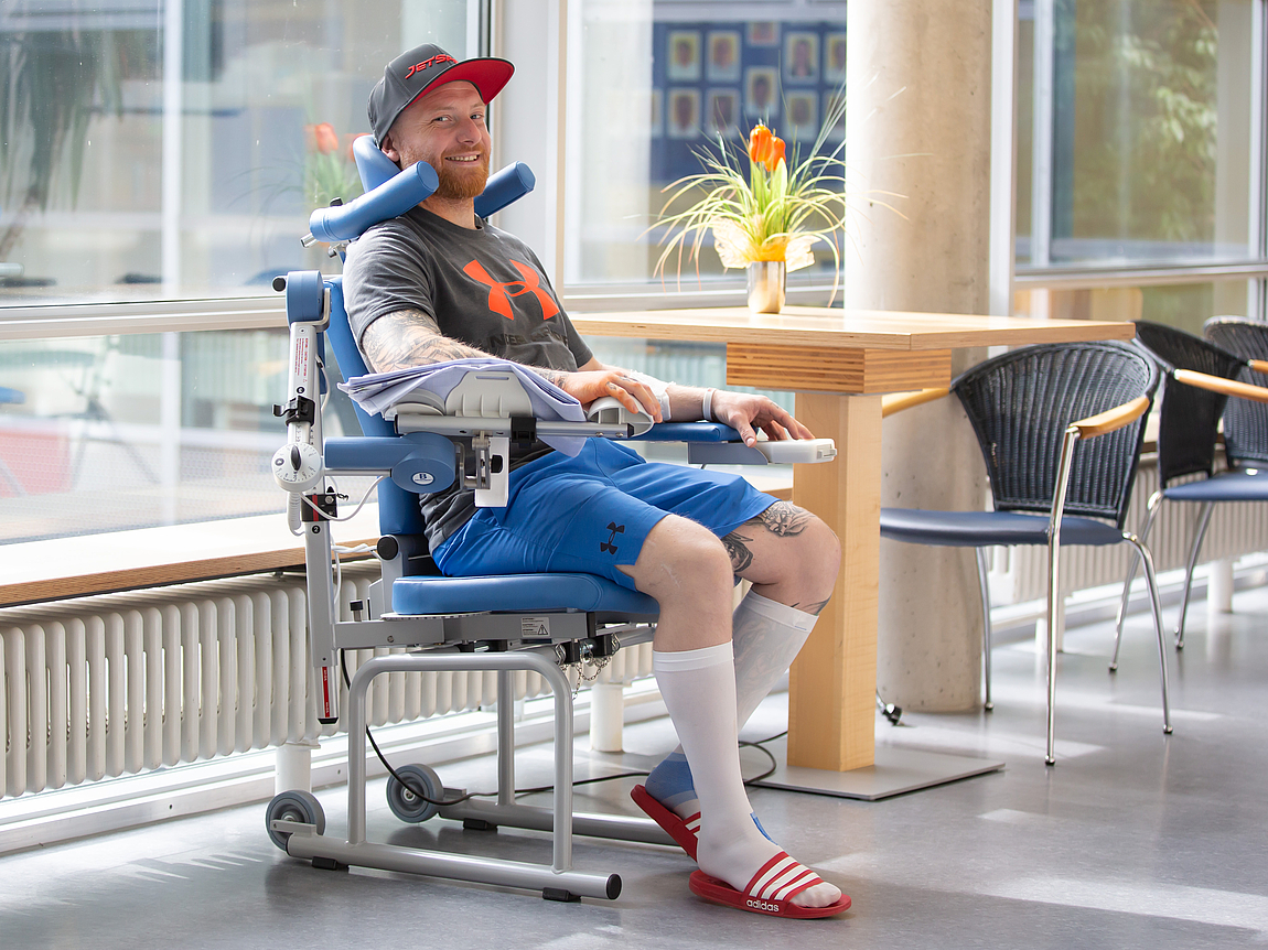 Patient im Rollstuhl